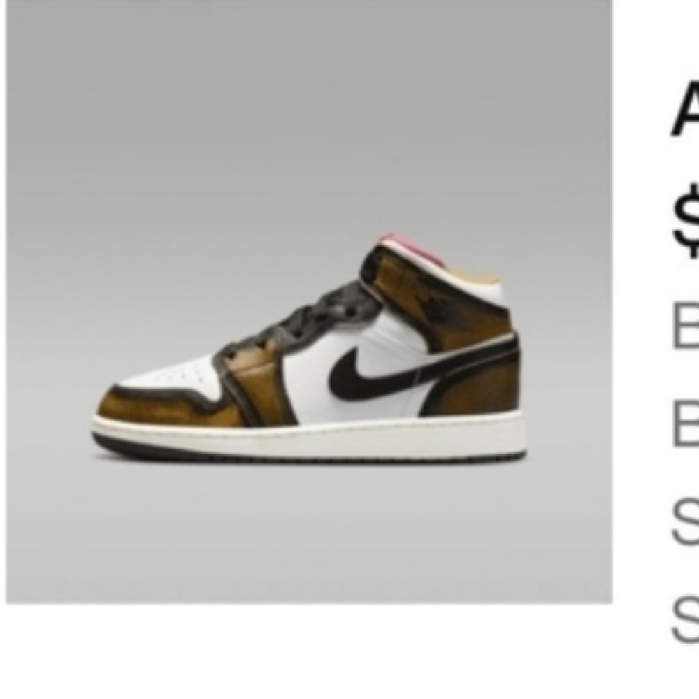 Air Jordan 1 Mid SE black/white/sail/taxi